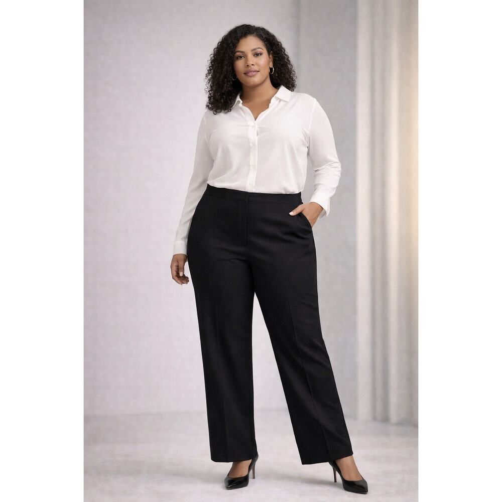 Lane Bryant Plus Size Black Dress Pants Size 20 Fully Lined Work Trousers